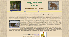 Desktop Screenshot of happytailsfarmnc.com